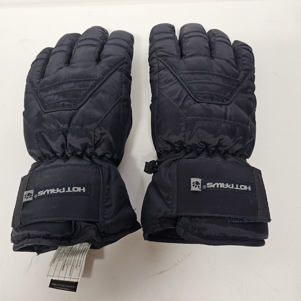 Hot Paws Black Winter Gloves – Medium – Adjustable Wrist – Gently Used